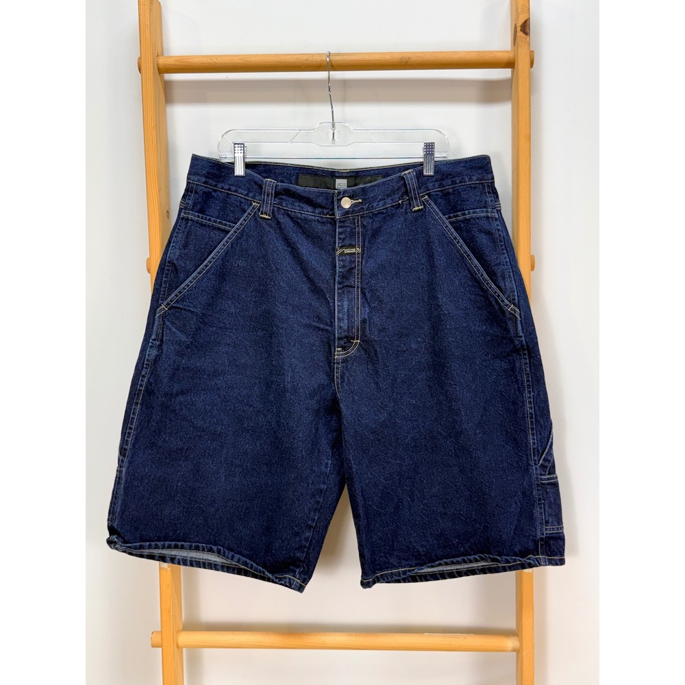 Marithe Francois Girbaud Mens Denim Carpenter Shorts Indigo Blue 38